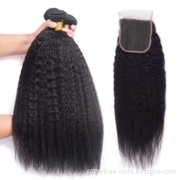 Unprocessed Cambodian Hair Bulks Vendor Wholesale One Donor Virgin Cuticle Aligned Human Hair Bundles Extensions Double Drawn